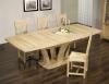 Table de repas Contemporaine ralise en Chne massif  Finition chne naturel cir