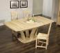 Table de repas Contemporaine ralise en Chne massif  Finition chne naturel cir