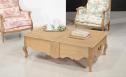 Table Basse rectangulaire Charles ralise en Chne de style Louis xv SEULEMENT 1 DISPONIBLE