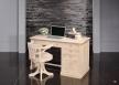 Fauteuil de Bureau Marc ralis en Chne Massif PIVOTANT Assise tissu d'ameublement
