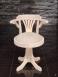 Fauteuil de Bureau Marc ralis en Chne Massif PIVOTANT Assise tissu d'ameublement