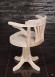Fauteuil de Bureau Marc ralis en Chne Massif PIVOTANT Assise tissu d'ameublement