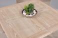 Table de Campagne 120x120 ralis en Chne Massif 2 allonges de 40 cm Finition Chne Bross Naturel