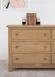 Commode 6 tiroirs Loc, ralise en Chne Massif de style Campagnard Finition Chne Bross