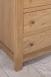 Commode 6 tiroirs Loc, ralise en Chne Massif de style Campagnard Finition Chne Bross