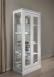 Argentier  2 portes Alix ralise en Chne Massif Finition chne bross gris perle