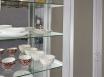 Argentier  2 portes Alix ralise en Chne Massif Finition chne bross gris perle
