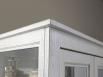 Argentier  2 portes Alix ralise en Chne Massif Finition chne bross gris perle