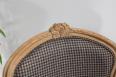 Bergre de style Louis XV Alexia ralise en Chne massif  Tissu VALDOURO Taupe SEULEMENT 1 DISPONIBLE