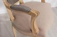Bergre de style Louis XV Alexia ralise en Chne massif  Tissu VALDOURO Taupe SEULEMENT 1 DISPONIBLE
