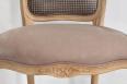 Bergre de style Louis XV Alexia ralise en Chne massif  Tissu VALDOURO Taupe SEULEMENT 1 DISPONIBLE