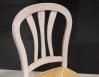 Chaise Hugo de style Louis Philippe ralise en chne massif assise paille Finition Chne Bross