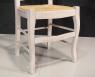 Chaise Hugo de style Louis Philippe ralise en chne massif assise paille Finition Chne Bross