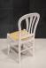 Chaise Hugo de style Louis Philippe ralise en chne massif assise paille Finition Chne Bross