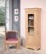 Vitrine 1 porte Antoine ralise en chne massif de style Louis Philippe Finition Chne bross