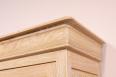 Vitrine 1 porte Antoine ralise en chne massif de style Louis Philippe Finition Chne bross