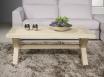 Table basse rectangulaire Jules ralise en chne de style Campagnard Finition Chne Bross 