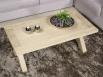 Table basse rectangulaire Jules ralise en chne de style Campagnard Finition Chne Bross 