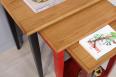 Table Gigognes Colores en Chne Massif de style Louis Philippe 