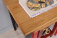 Table Gigognes Colores en Chne Massif de style Louis Philippe 