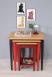 Table Gigognes Colores en Chne Massif de style Louis Philippe 