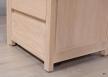 Caisson de 3 tiroirs sur roulettes ralis en Chne de ligne Contemporaine Finition Chne Bross Blanchi