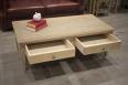 Table basse Pdro ralise en Chne de style Directoire Finition Chne Bross Blanchi