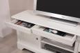 Meuble TV 16/9eme Julien ralis en Chne Massif de style Louis Philippe Longueur 180 cm  Finition Chne Ivoire