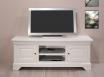 Meuble TV 16/9eme Julien ralis en Chne Massif de style Louis Philippe Longueur 180 cm  Finition Chne Ivoire
