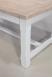Table de ferme rectangulaire AXEL ralise en Chne massif 160x100 + 2 allonges de 45 cm Finition chne Bross Blanchi et Ivoire 