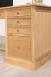 Bureau 5 tiroirs Victor ralis en Chne de style Louis Philippe Finition Chne Bross Naturel Patin SEULEMENT 1 DISPONIBLE