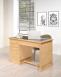 Bureau 5 tiroirs Victor ralis en Chne de style Louis Philippe Finition Chne Bross Naturel Patin SEULEMENT 1 DISPONIBLE