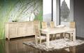Table de repas Jean 200x100 ralise en chne Ligne Contemporaine avec ses 5 allonges Total Longueur 5 mtres Finition Chne Bross
