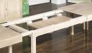 Table de repas Jean 200x100 ralise en chne Ligne Contemporaine avec ses 5 allonges Total Longueur 5 mtres Finition Chne Bross