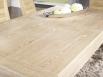 Table de repas Jean 200x100 ralise en chne Ligne Contemporaine avec ses 5 allonges Total Longueur 5 mtres Finition Chne Bross