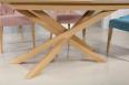 Table rectangulaire Stphane ralise en chne pour le pieds, cramique pour le plateau et l'allonge Finition Chne Bross Naturel Cramique IRON GREY