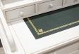 Bonheur du Jour Louis ralis en Chne de style Directoire Finition Chne Bross Ivoire Surface d'criture Verte