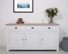 Buffet 3 portes Yann ralis en Chne Massif de style Campagnard 