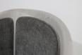 Fauteuil Cabriolet Paul ralis en Chne Massif de style Louis Philippe Finition Chne Bross Gris Perle Patin 