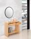 Console 2 tiroirs Frdric ralise en chne de style Contemporain Finition Chne Bross Naturel