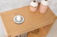 Console 2 tiroirs Frdric ralise en chne de style Contemporain Finition Chne Bross Naturel