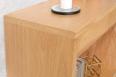 Console 2 tiroirs Frdric ralise en chne de style Contemporain Finition Chne Bross Naturel