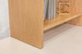 Console 2 tiroirs Frdric ralise en chne de style Contemporain Finition Chne Bross Naturel