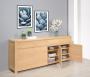 Buffet 4 portes Jean-Lin ralis en Chne de Ligne contemporaine Finition Chne Bross Naturel SEULEMENT 1 DISPONIBLE