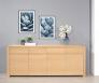 Buffet 4 portes Jean-Lin ralis en Chne de Ligne contemporaine Finition Chne Bross Naturel SEULEMENT 1 DISPONIBLE