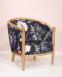 Fauteuil Cabriolet Mathieu ralis en Chne Massif de style Louis Philippe 