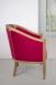 Fauteuil Cabriolet Mathieu ralis en Chne Massif de style Louis Philippe 