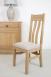Chaise Lonor ralise en Chne Massif  Finition Chne Bross naturel Assise tissu d'ameublement 