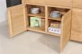 Buffet 3 portes Jean-Lin  ralis en Chne de Ligne contemporaine Finition chne Bross Naturel SEULEMENT 1 DISPONIBLE