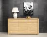 Buffet 3 portes Jean-Lin  ralis en Chne de Ligne contemporaine Finition chne Bross Naturel SEULEMENT 1 DISPONIBLE